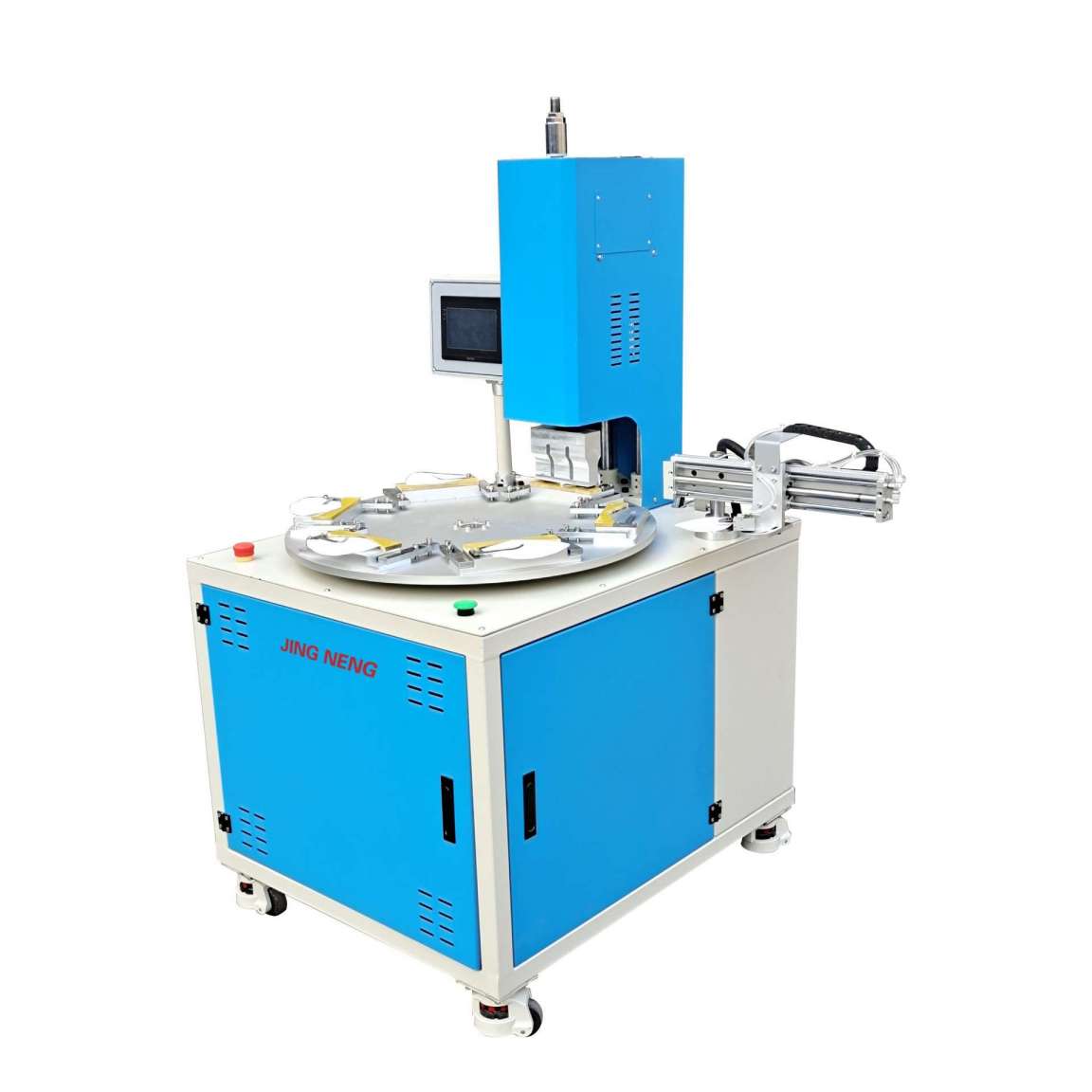 Semi Automatic 6 Stations KN95 Edge Sealing Machine Ultrasonic N95 Mask Rotary Edge Sealing Machine